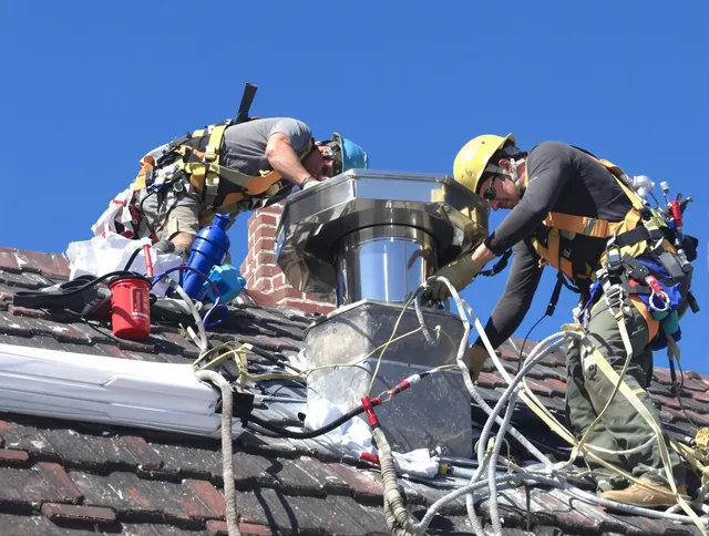 Protective chimney cap installed by Milford city  Chimney Sweep in Milford city , CT