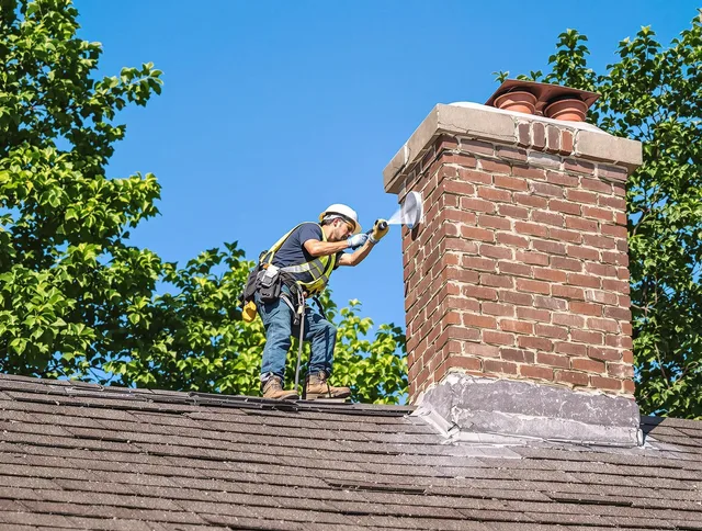 Milford city  Chimney Sweep performing an inspection with advanced tools in Milford city , CT