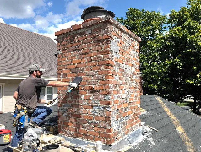 Completed chimney rebuild by Milford city  Chimney Sweep in Milford city , CT